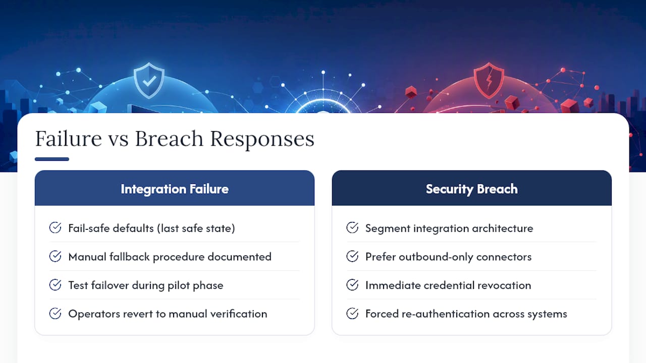 Failure and breach response paths