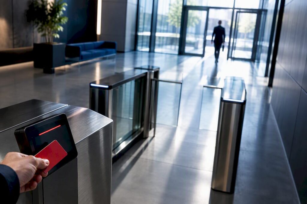 Layered access control entrance checkpoint