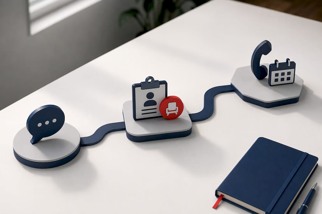 Illustrated pathway for employee emergency support